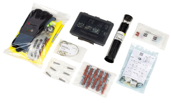 Various packaging_Assemblies and fasteners_Würth Industry Thailand