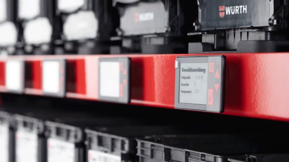 iDISPLAY_Digital rack display_Würth_Industry_Thailand.