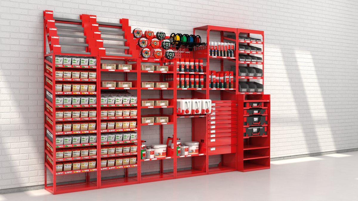 Shelf Systems_Personal Protective Equipment_Würth Industry Thailand